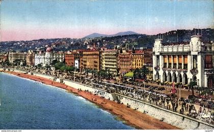 CPA Nice A M Promenade des Anglais Palais de la Mediterranee et les Hotels