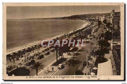CPA Nice vue generale de la Promenade des Anglais les Hotels