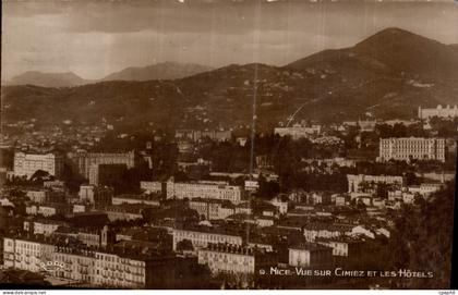 CPA Nice vue sur Cimiez et les Hotels