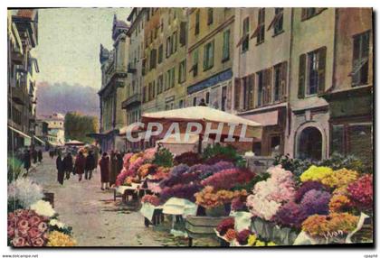 CPA Cote d'Azur Nice Le marche aux fleurs