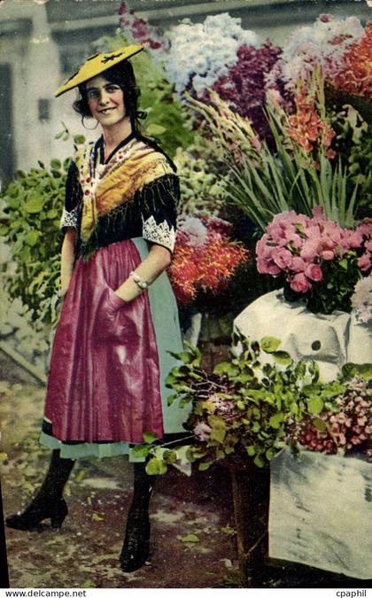 CPA Nice Marchande de Fleurs