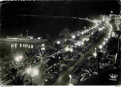 Carte Postale - 06 - Nice - La Promenade des Anglais la nuit - CPM - Voir Scans Recto-Verso - Poscard - Carta Postal -