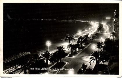 CPA Nice Effet de Nuit de la Promenade