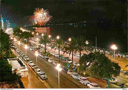 06 - Nice - La Promenade des Anglais la Nuit - Automobiles - CPM - Voir Scans Recto-Verso