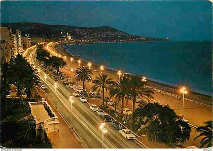 Carte Postale - 06 - Nice - La Promenade des Anglais la nuit - CPM - Voir Scans Recto-Verso - Poscard - Carta Postal -