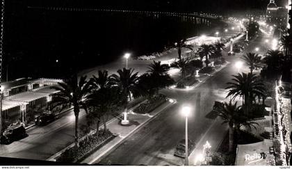 CPA La Cote D'Azur Nice La Nuit La Promenade Des Anglais