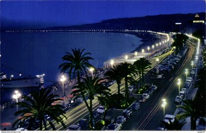 CPA Nice La Nuit Promenade des Anglais