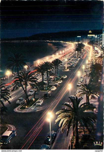 CPM Nice la Nuit La Promenade des Anglais