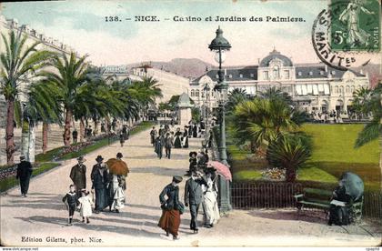 CPA Nice Casino et Jardins des Palmiers