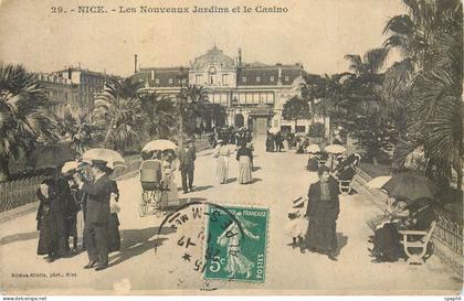 CPA Nice Casino et nouveaux Jardins et le casino