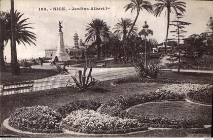 CPA Nice Jardins Albert Ier