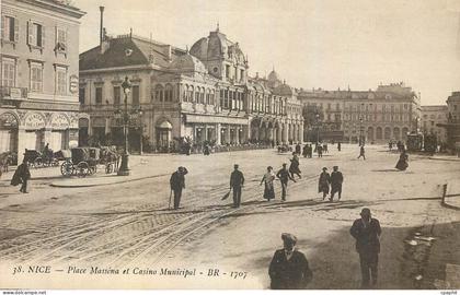 CPA Nice la place Massena 1707