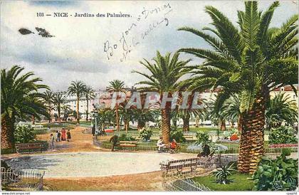 CPA Nice Jardins des Palmiers