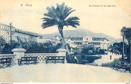 CPA Nice le Casino et les Jardins