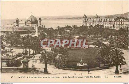 CPA Nice Les Jardins vus du Casino