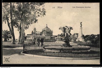 CPA Nice, Les Nouveaux Jardins