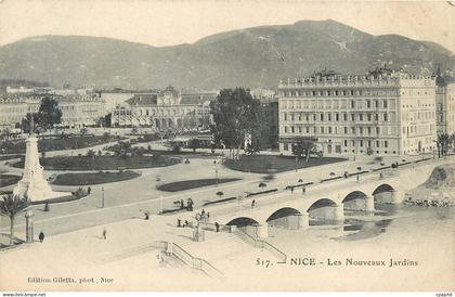 CPA Nice Les nouveaux jardins