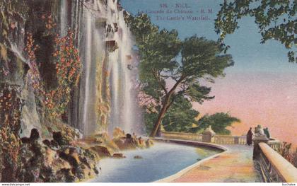 gelaufene Ansichtskarte Nice - La Cascade du Chateau
