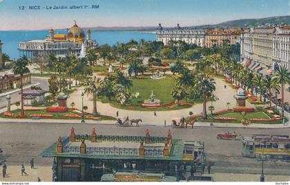 ungelaufene Ansichtskarte Nice - Les Jardin albert 1er