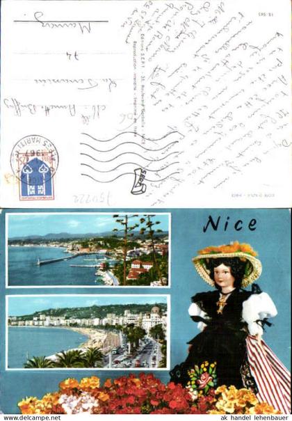 750222 Cote D`Azur French Riviera Nice Nizza Costumes Trachten Puppe