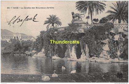 CPA 06  NICE LA GROTTE DES NOUVEAUX JARDINS