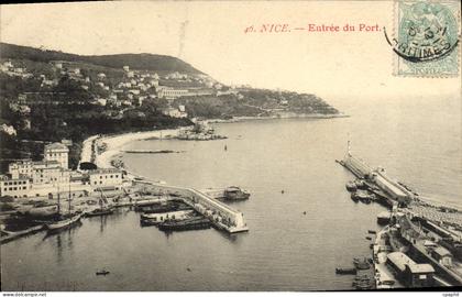 CPA Nice Entree du Port