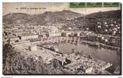 CPA Nice Interieur du Port Bateaux