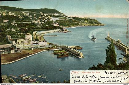 CPA Nice Panorama du Port