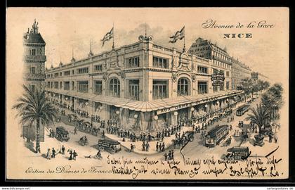 CPA Nice, Avenue de la Gare