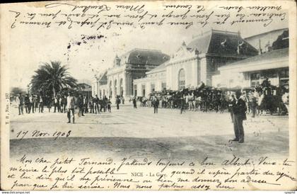 CPA Nice La Gare