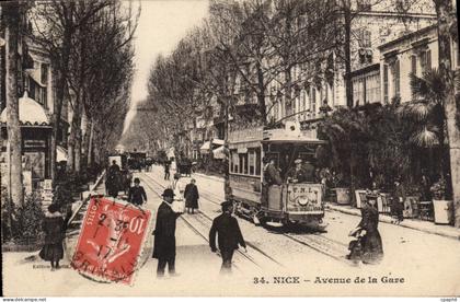 CPA Nice Avenue de la Gare