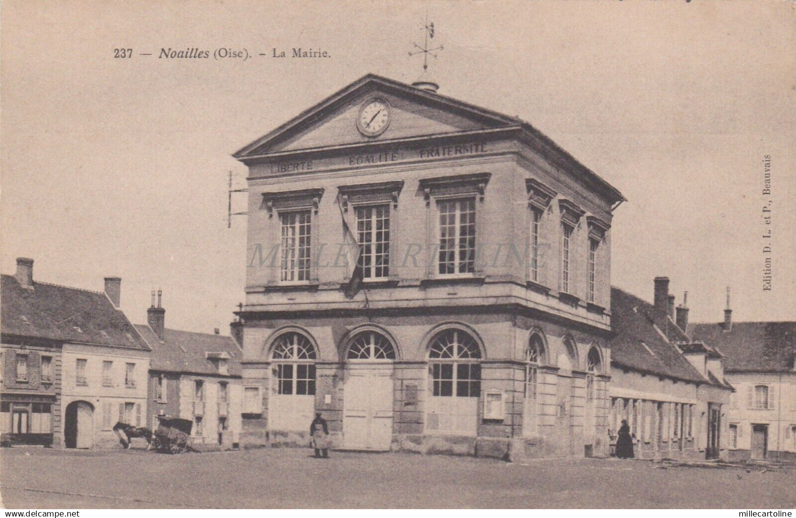 FRANCE - Noailles - La Mairie 1905
