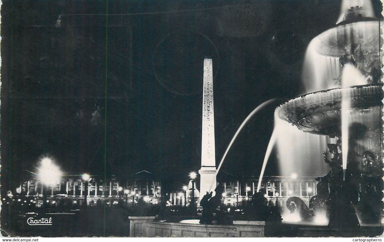 France Paris by night Place de la Concorde