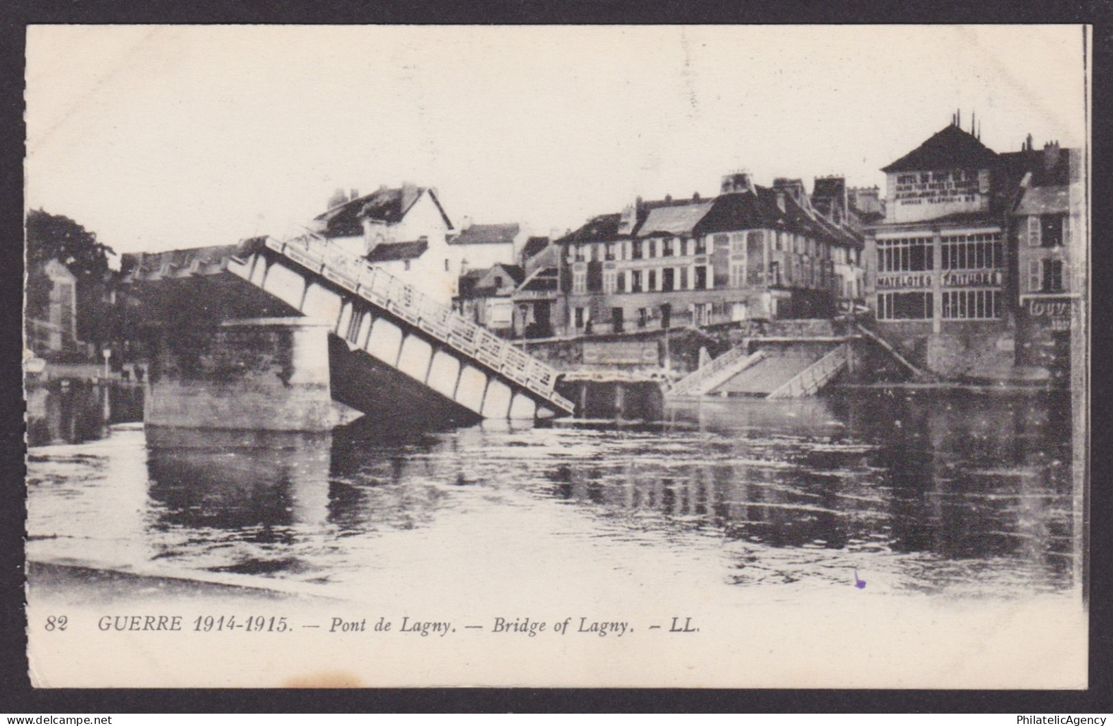 FRANCE, Postcard, Lagny-sur-Marne, Bridge of Lagny, WWI
