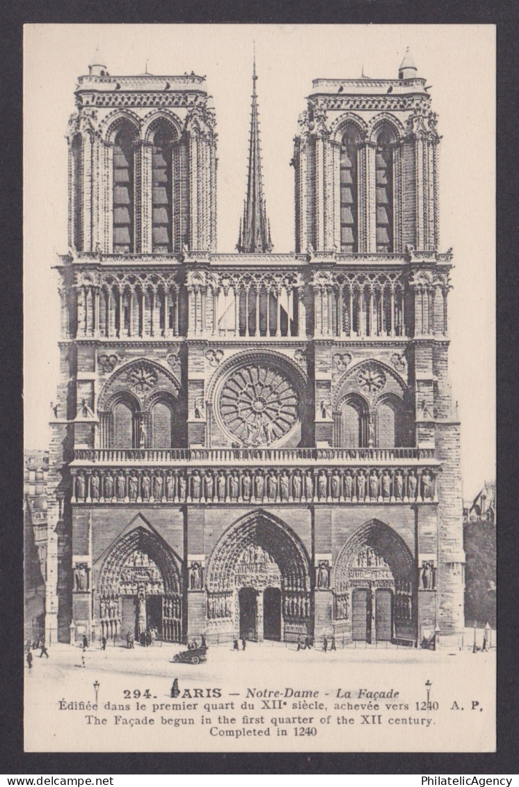 FRANCE, Postcard, Paris, Notre-Dame de Paris