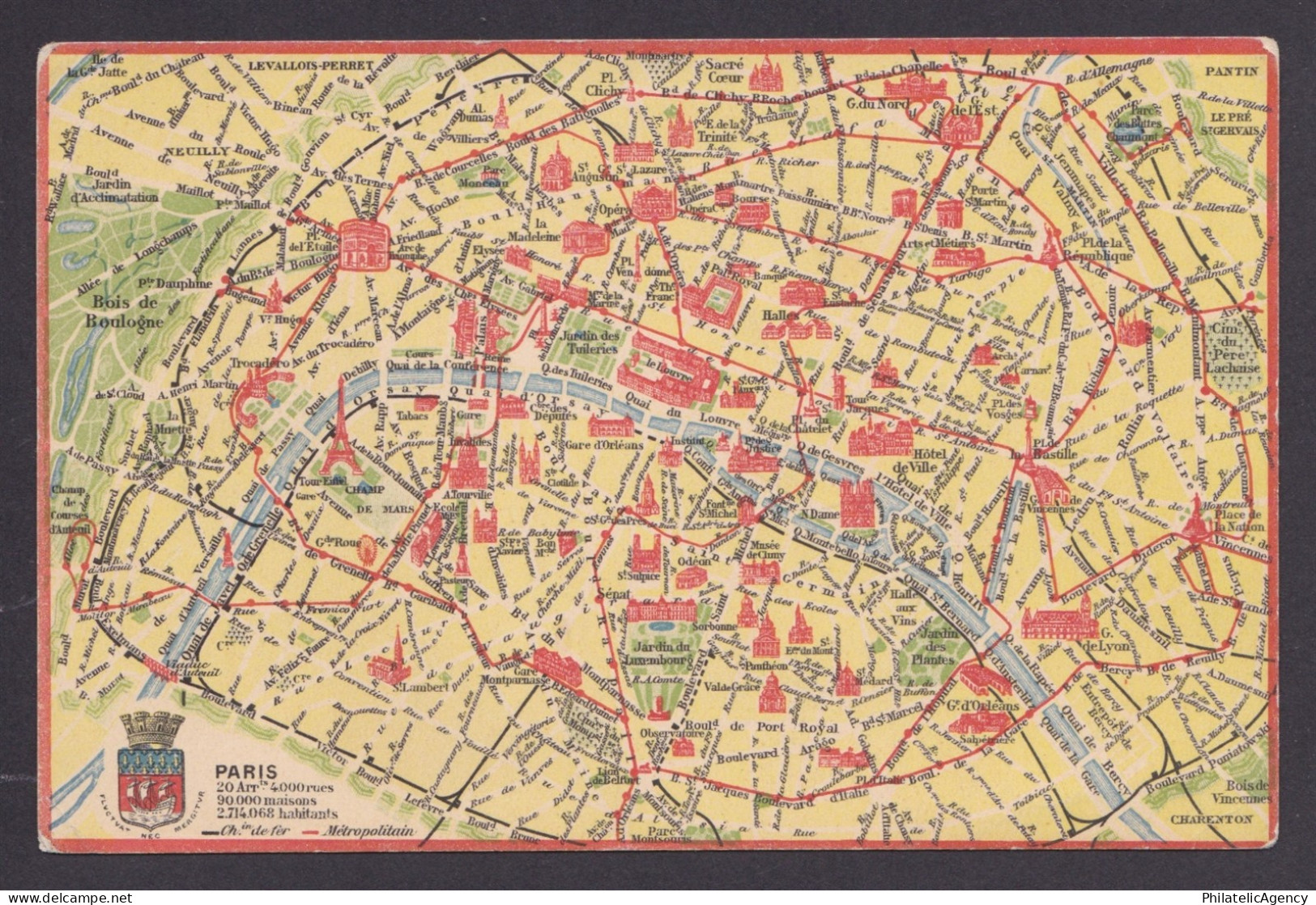 FRANCE, Postcard, Paris, The 20th arrondissement