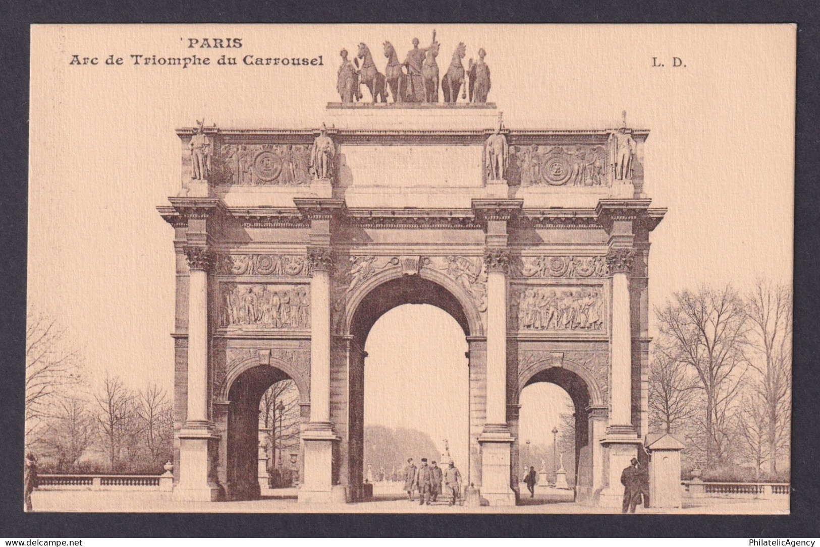 FRANCE, Postcard RPPC, Arc de Triomphe du Carrousel