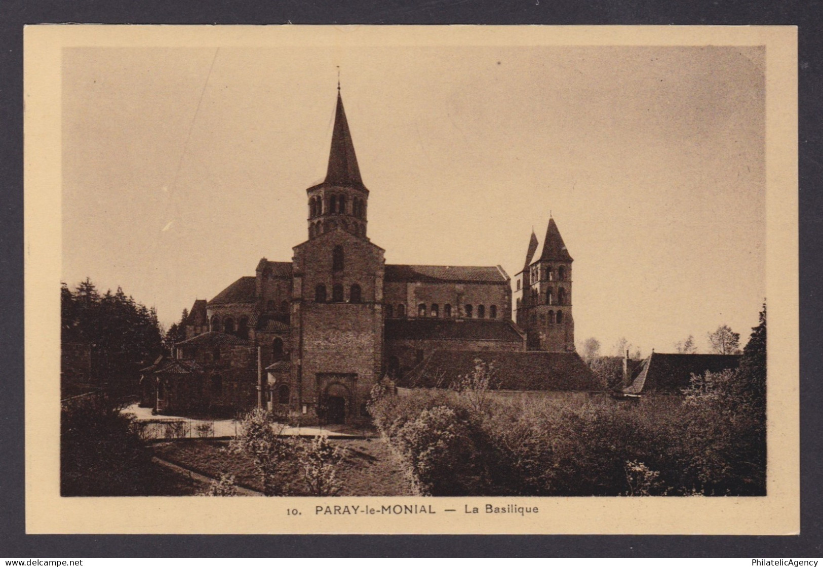 FRANCE, Postcard RPPC, Paray-le-Monial, The Church