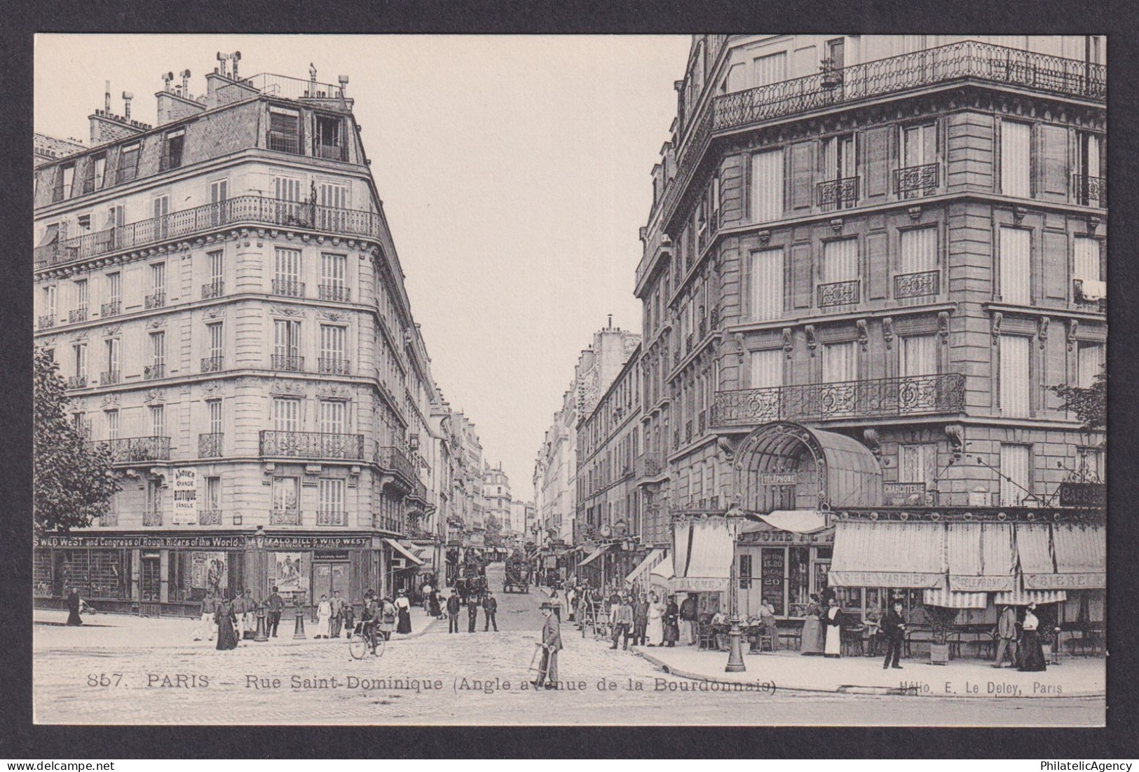 FRANCE, Postcard RPPC, Paris, Rue Saint-Dominique