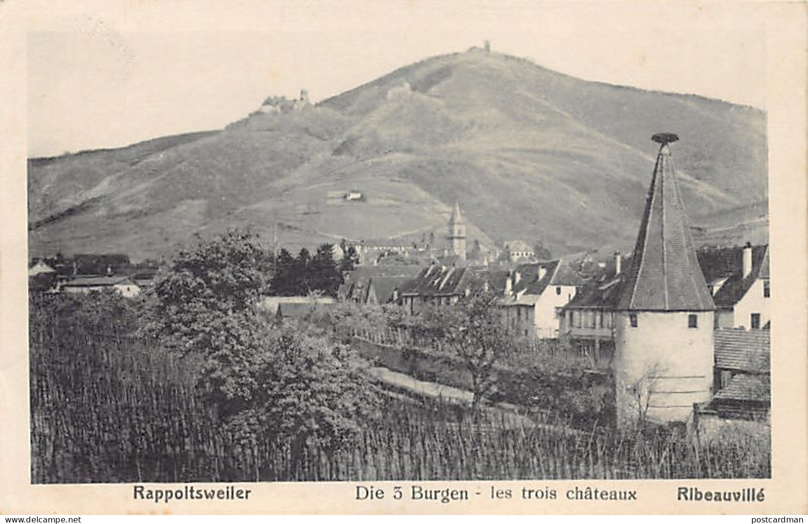 France - RIBEAUVILLÉ - les trois châteaux -  Ed. Jul. Manias Strasbourg