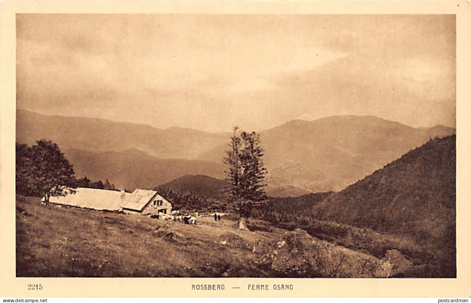 France - Rossberg (MASEVAUX) Ferme Gsang - Imp. - Ed. BRAUN & Cie, Dornach