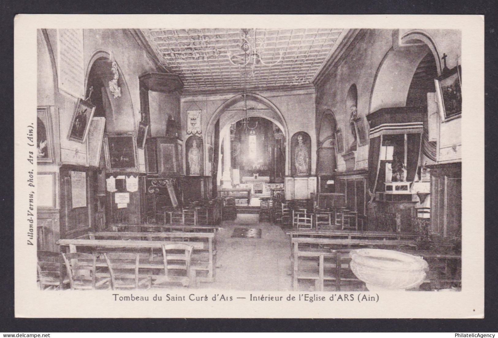 FRANCE, RPPC Postcard, Ars-sur-Formans, The Church