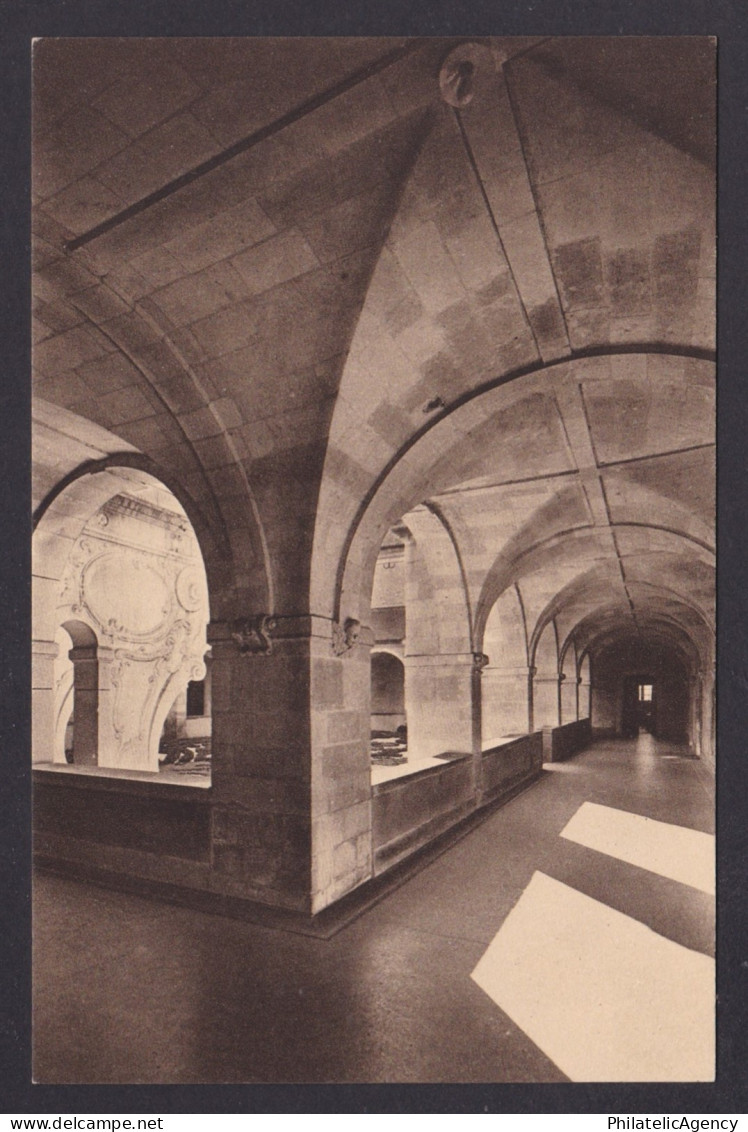 FRANCE, RPPC Postcard, Solesmes, Solesmes Abbey, The Priory Cloister