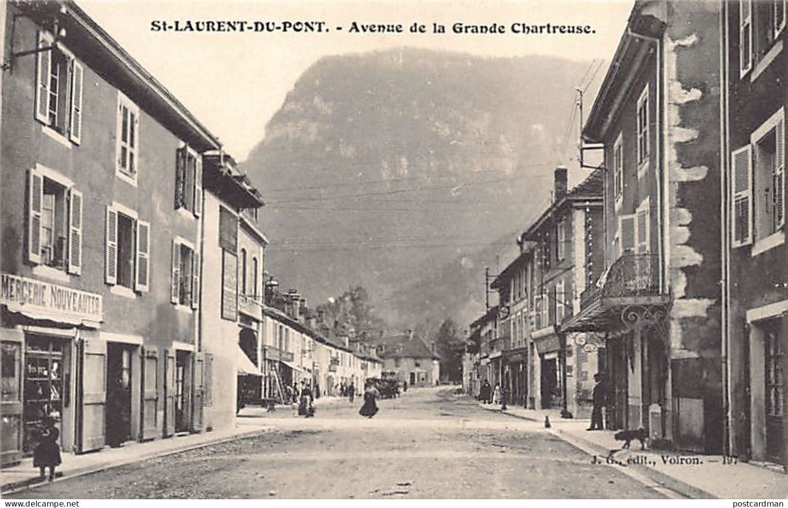 France - Saint-Laurent-du-Pont (38) Avenue de la Grande Chartreuse - Mercerie - Ed. J. G. Voiron