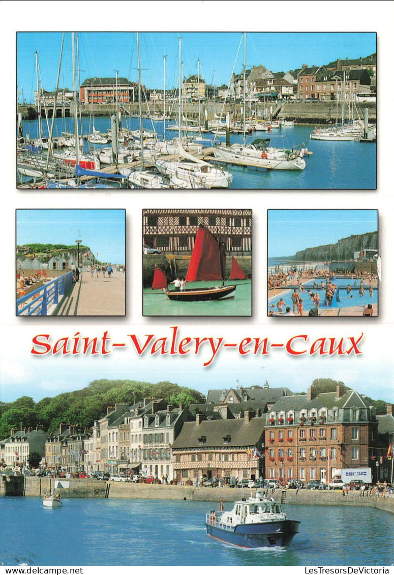 FRANCE - Saint Valery en Caux - Port - bateaux - transport - piscine - CP