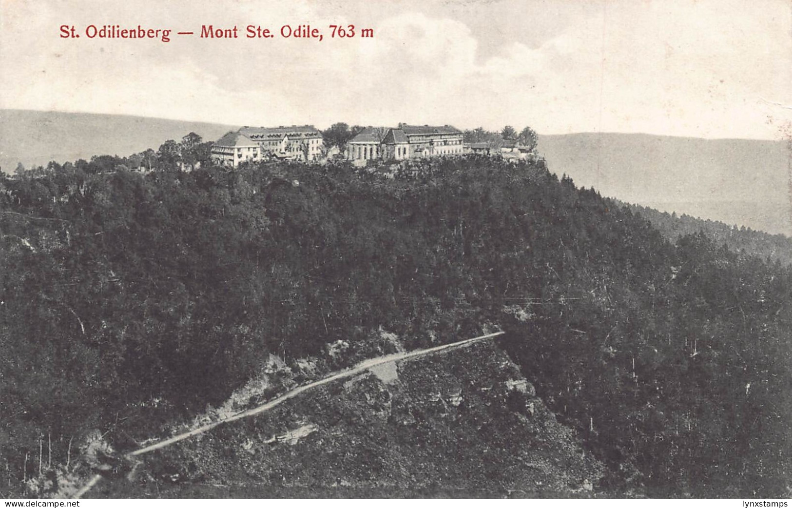 France Sainte-Odilienberg Sainte-Odile Mountain vintage postcard