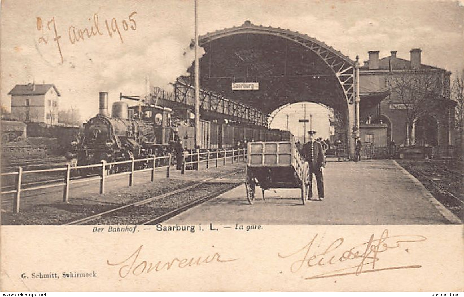 France - SARREBOURG (57) Intérieur de la gare - Ed. G. Schmitt