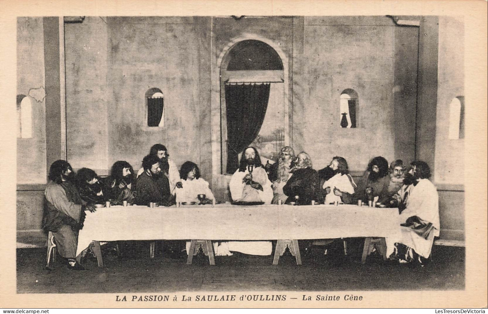 FRANCE - Saulaie d Oullins - Passion - Sainte Cène - Douze apôtres - CPA