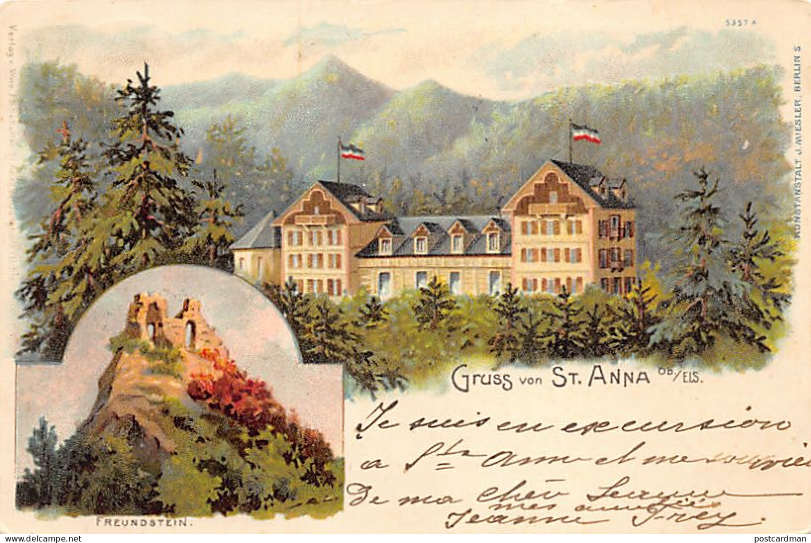 France - Soultz Grand Hôtel Sainte-Anne - Freundstein - Ed. J. Miesler