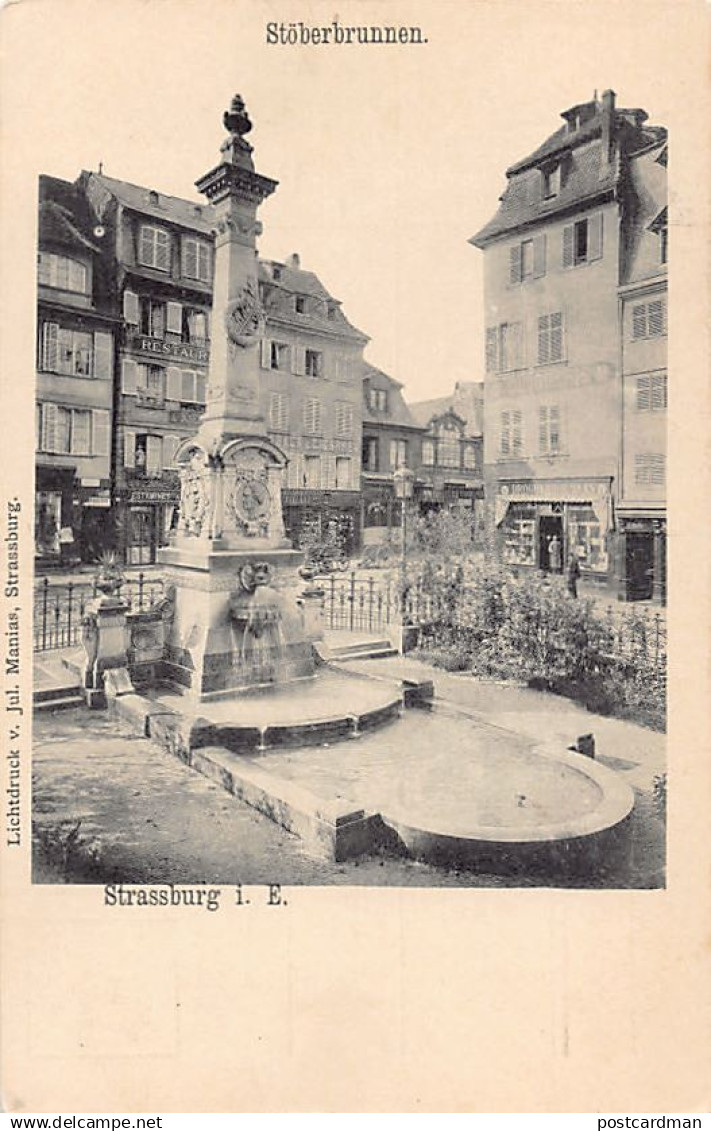 France - STRASBOURG - Fontaine - Stöberbrunnen - Ed. Jul Manias Strasbourg